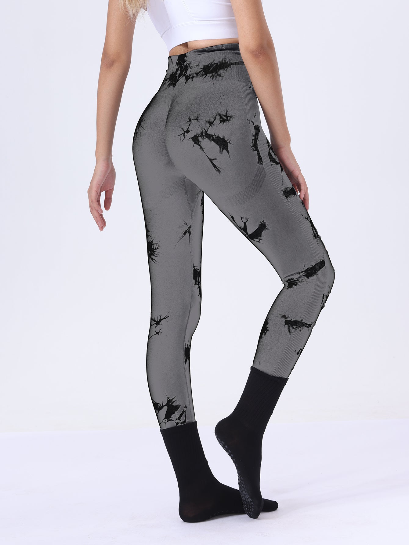 Butt Lifting Yoga Pants | Tie Dye Tummy Control Leggings