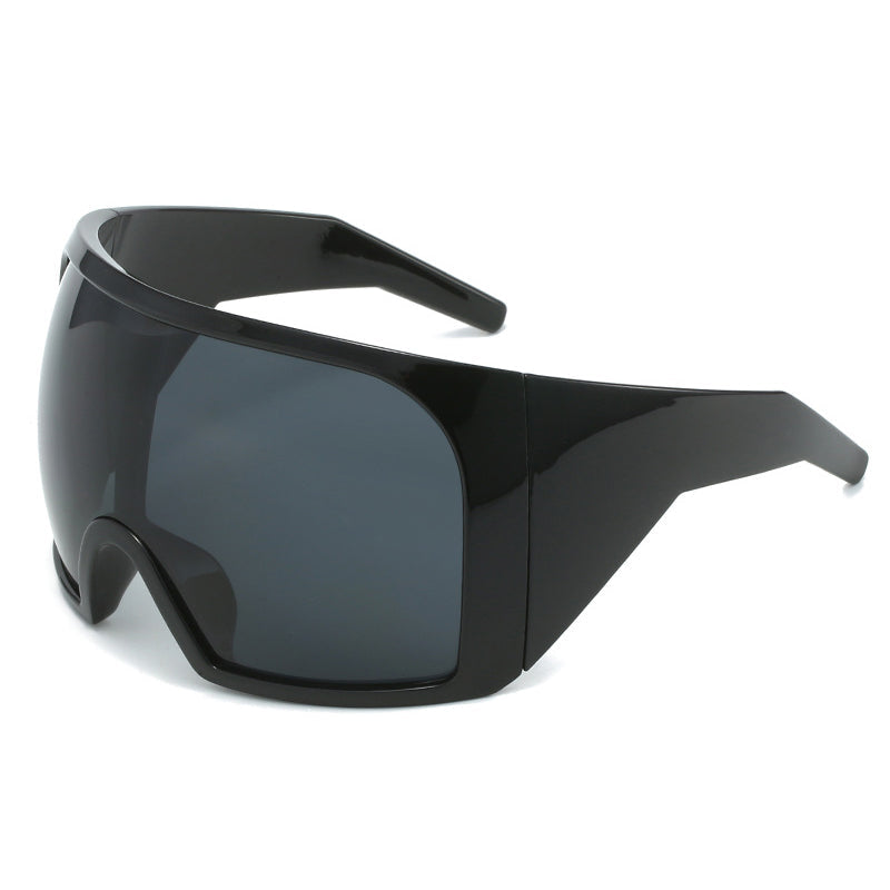Punk Shield Sunglasses - Oversized Unisex Frames