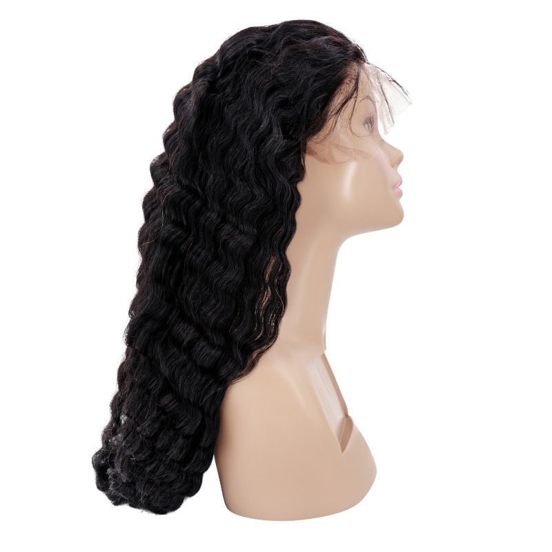 Deep Wave 13x4 Transparent Lace Front Wig - HalleBeauty