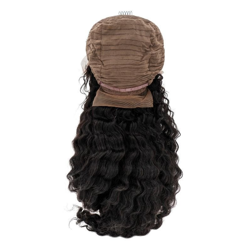 Deep Wave 13x4 Transparent Lace Front Wig - HalleBeauty