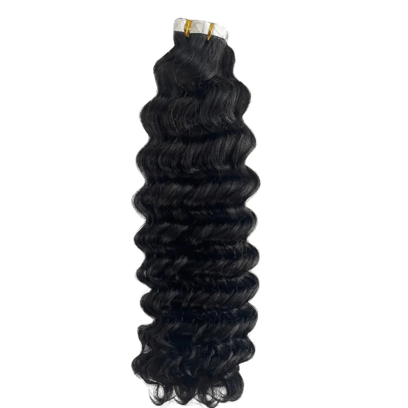 Deep Wave Tape - In Hair Extensions - 100% Remy Human Hair - HalleBeauty