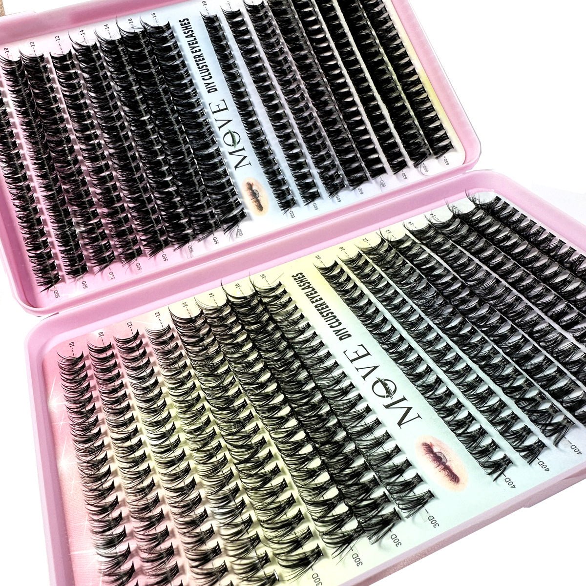 DIY Cluster Eyelash Extension Kit – Reusable, Easy Apply, Stunning Lashes - HalleBeauty