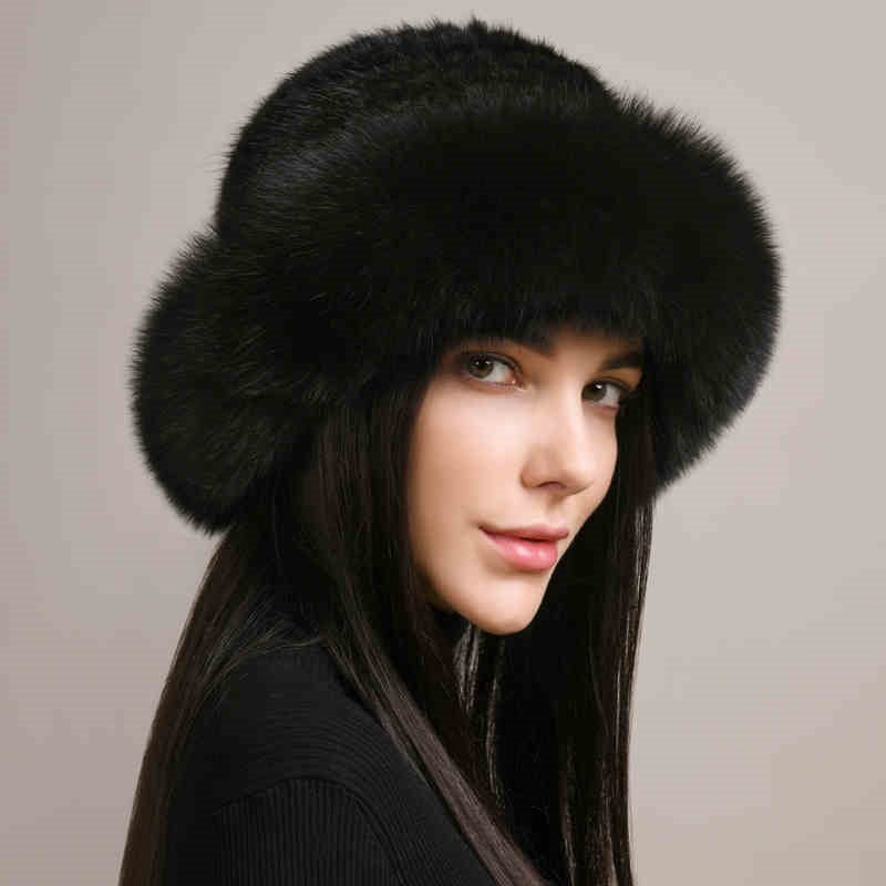 Women’s Mink Fur Hat - Braided Winter Elegance