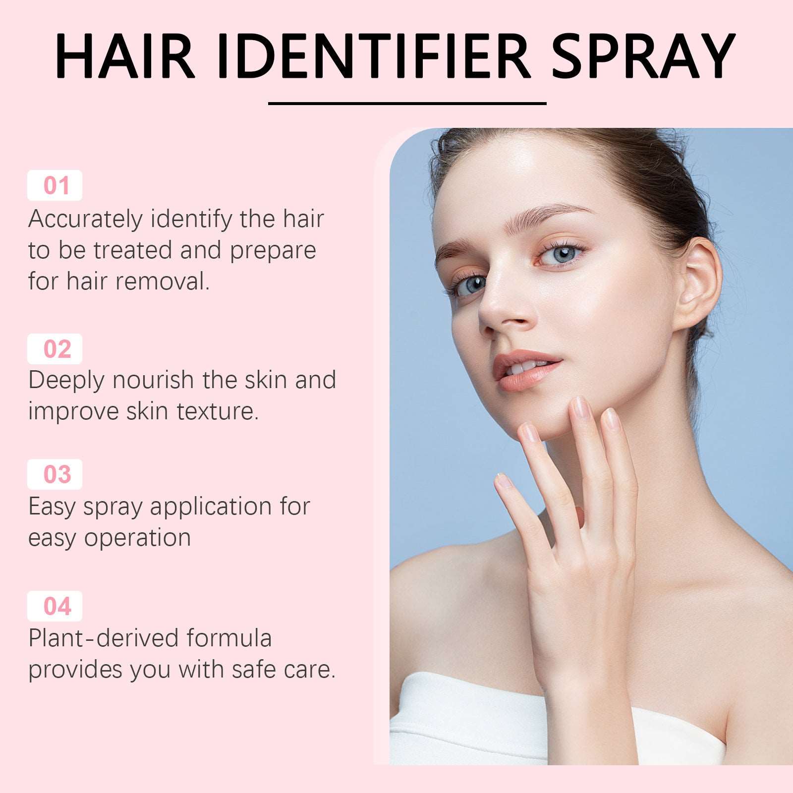 Hair Identifier & Moisturizing Dermaplaner Spray | Skin Care Set