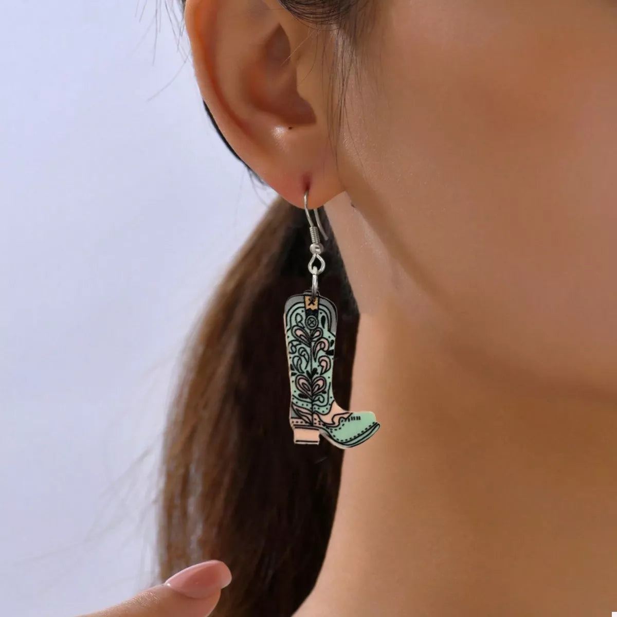 Western Boot Dangle Earrings | Shop Hallebeauty