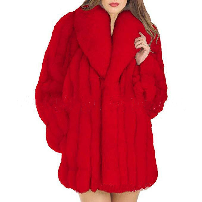 Women’s Faux Fur Coat - Elegant & Cozy Winter Wear