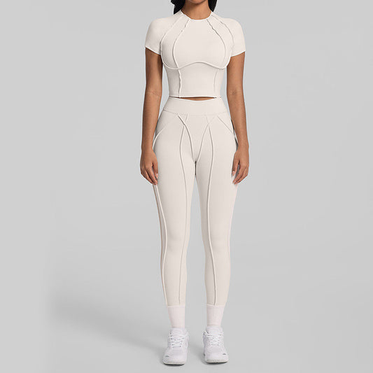 Women's Quick-Dry Yoga Suit – Fitness Top & Pants | Hallebeauty