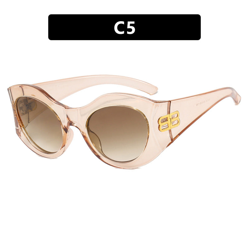Vintage Square Cat Eye Sunglasses