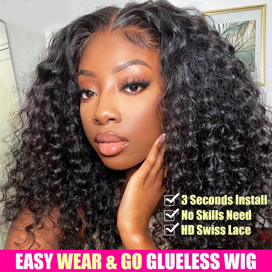 Easy Wear Glueless Water Wave Wig – Natural Look - HalleBeauty