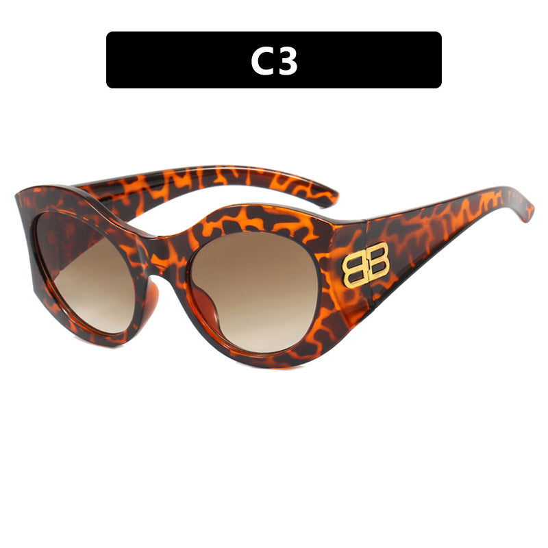 Vintage Square Cat Eye Sunglasses