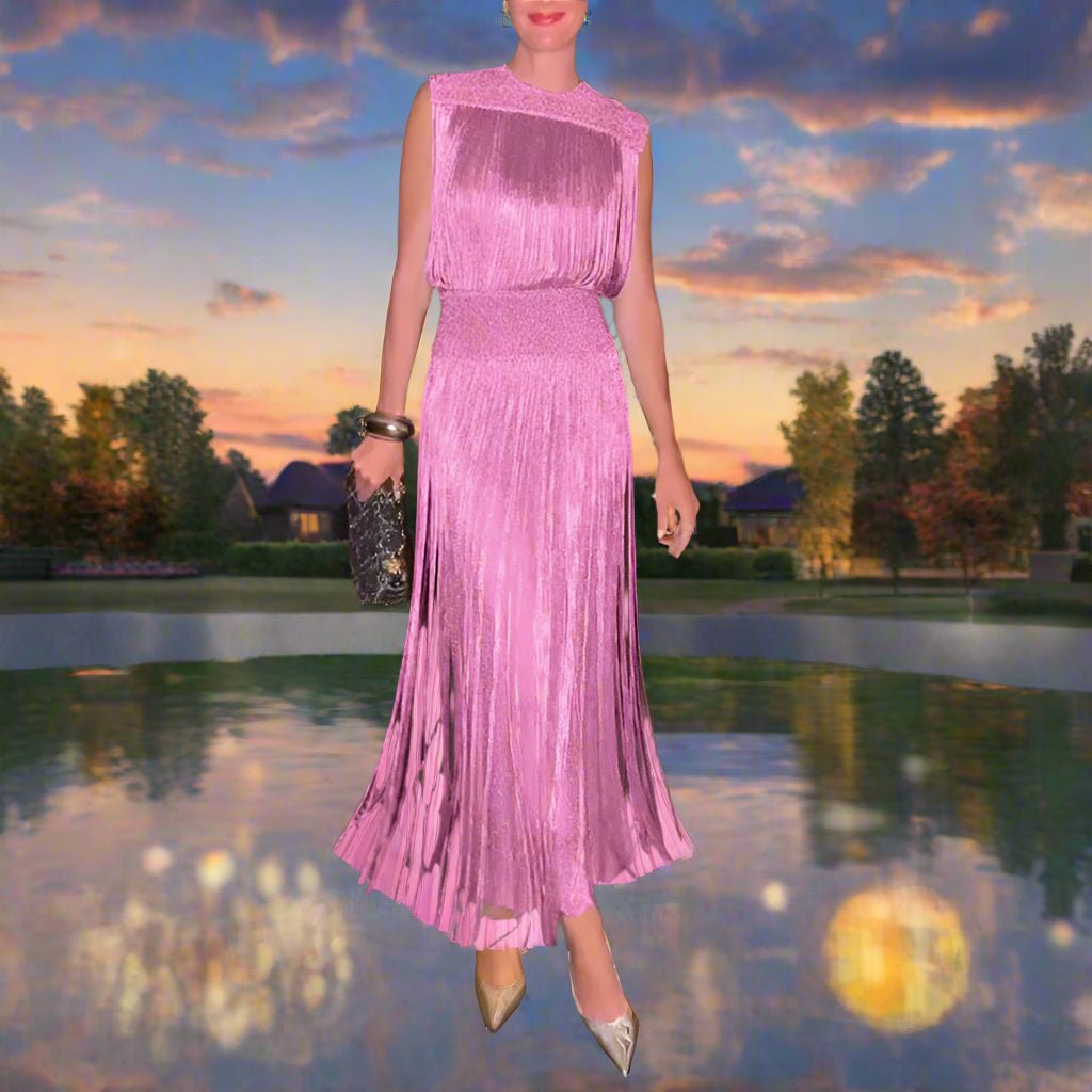 Elegant Tassel Maxi Dress - Hallebeauty - HalleBeauty