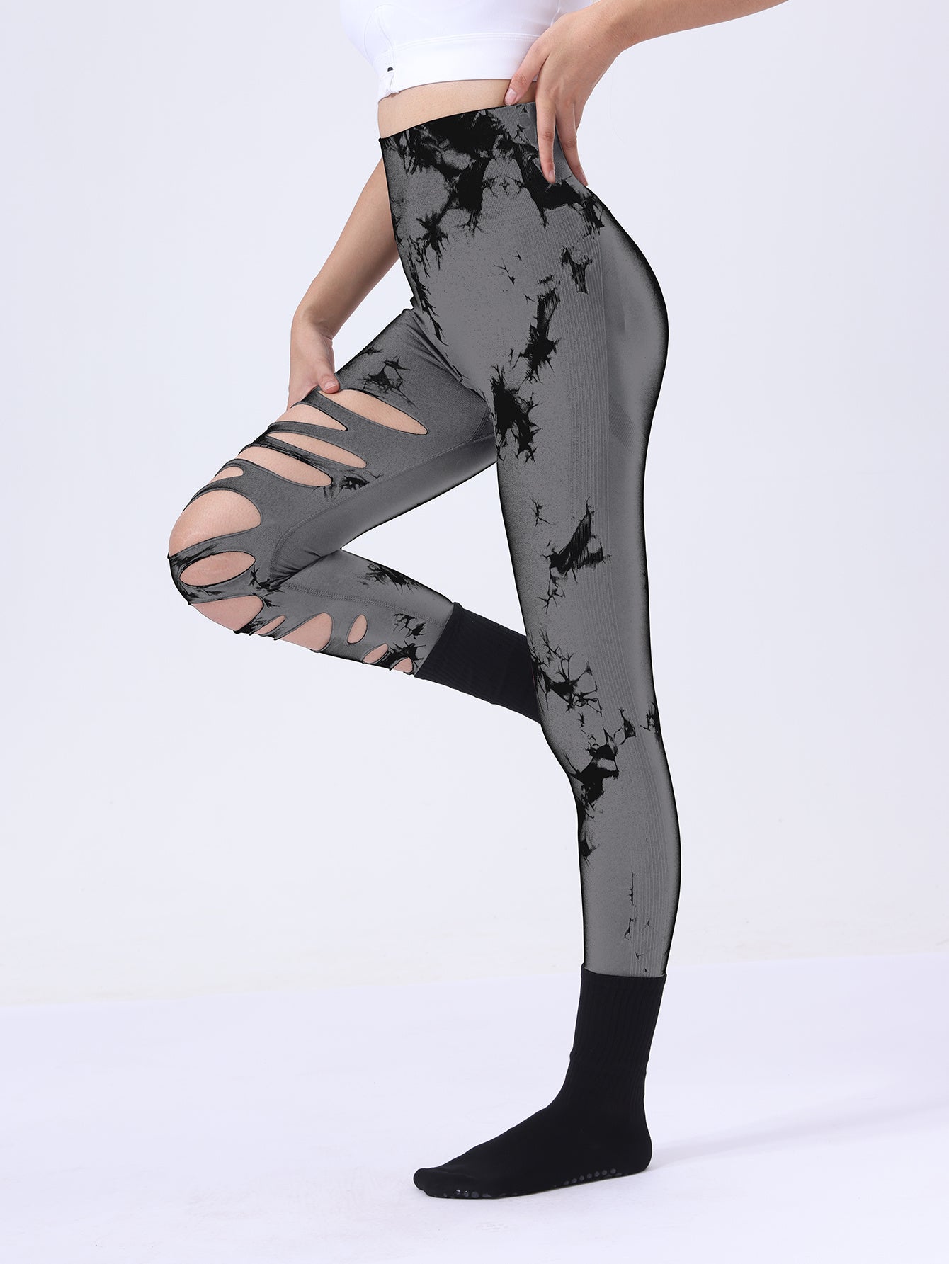 Butt Lifting Yoga Pants | Tie Dye Tummy Control Leggings