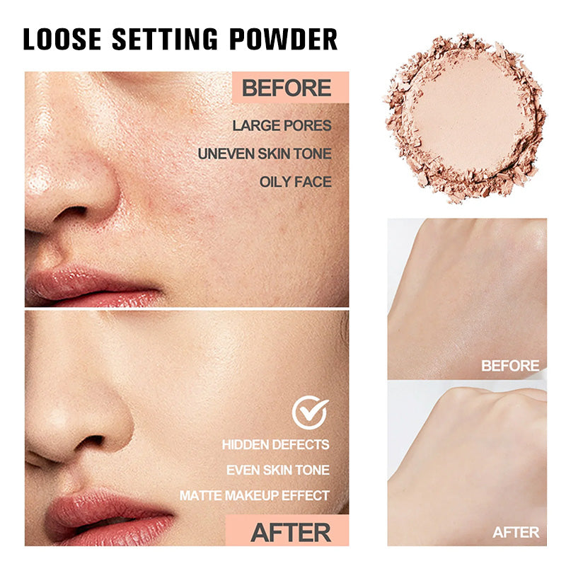 Luxury Loose Setting Powder – Translucent & Tinted