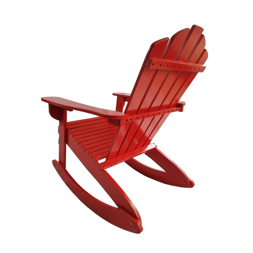 Reclining Wooden Rocking Adirondack Chair | Outdoor Relax