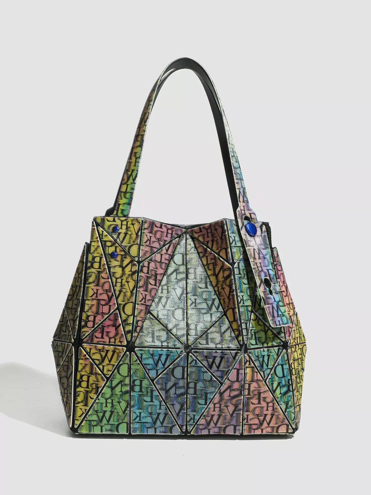 Geometric Iridescent Shoulder Bag | Hallebeauty