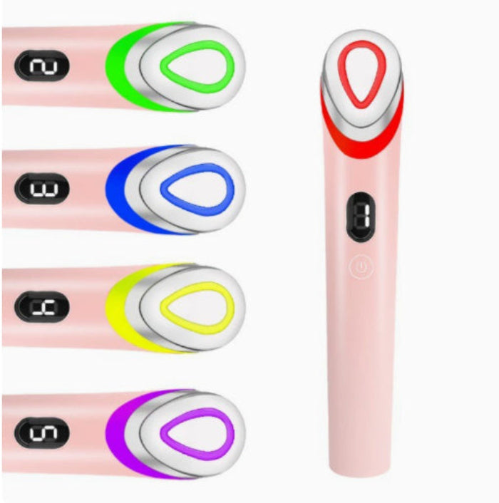 7-Color LED Eye Massager – Light Therapy & Vibration - Hallebeauty