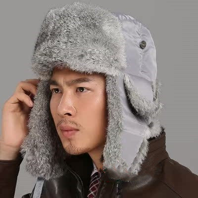 Rabbit Fur Hat for Men & Women - Perfect Couple’s Skiing Hat