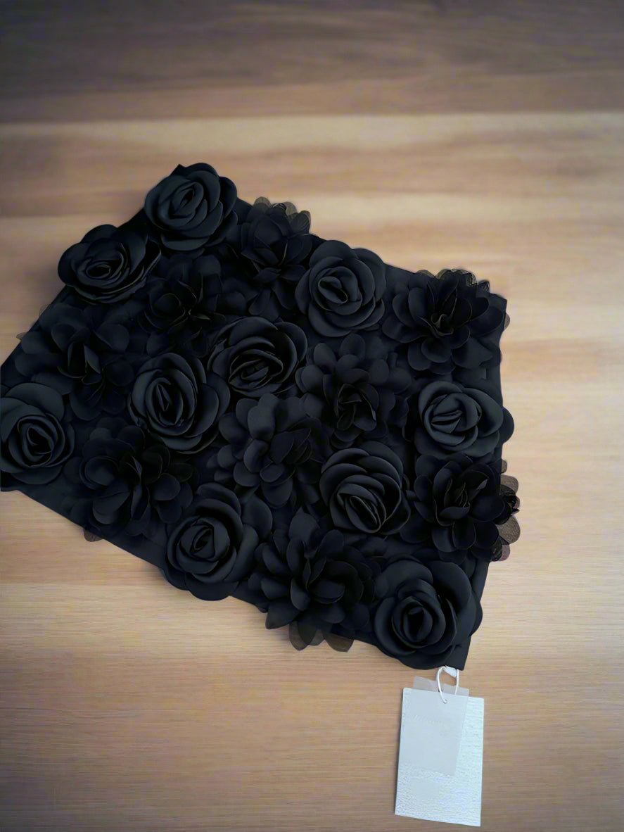 Floral A - Line Mini Skirt - HalleBeauty