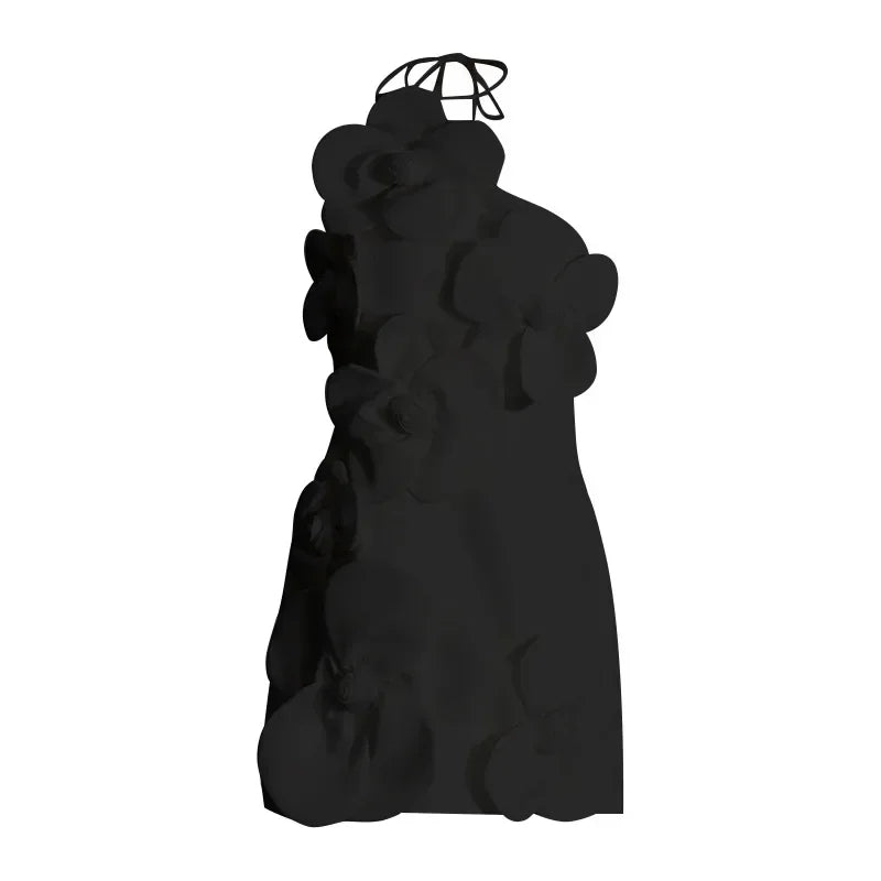 Floral Off - Shoulder Mini Dress - HalleBeauty