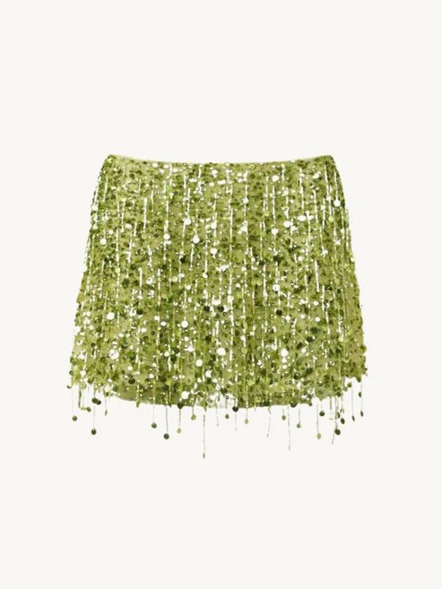 Floral One - Shoulder Dress - Hollow Out Ruffle Hem A - Line - HalleBeauty