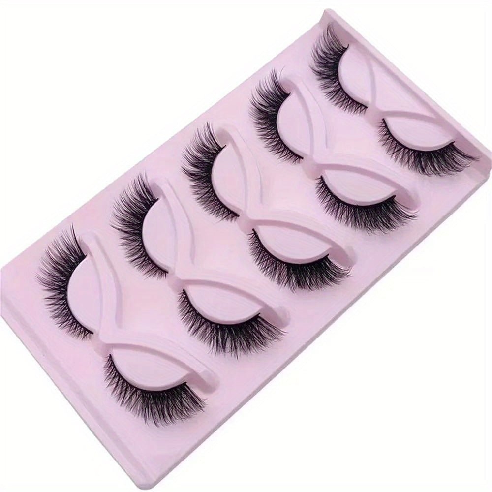 Fluffy Cat Eye Lashes – 15 Pairs Wispy & Dramatic - HalleBeauty