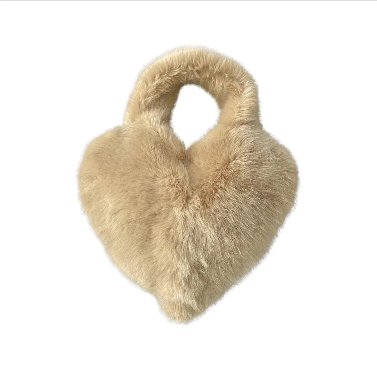 Fluffy Pink Heart Crossbody Bag - HalleBeauty