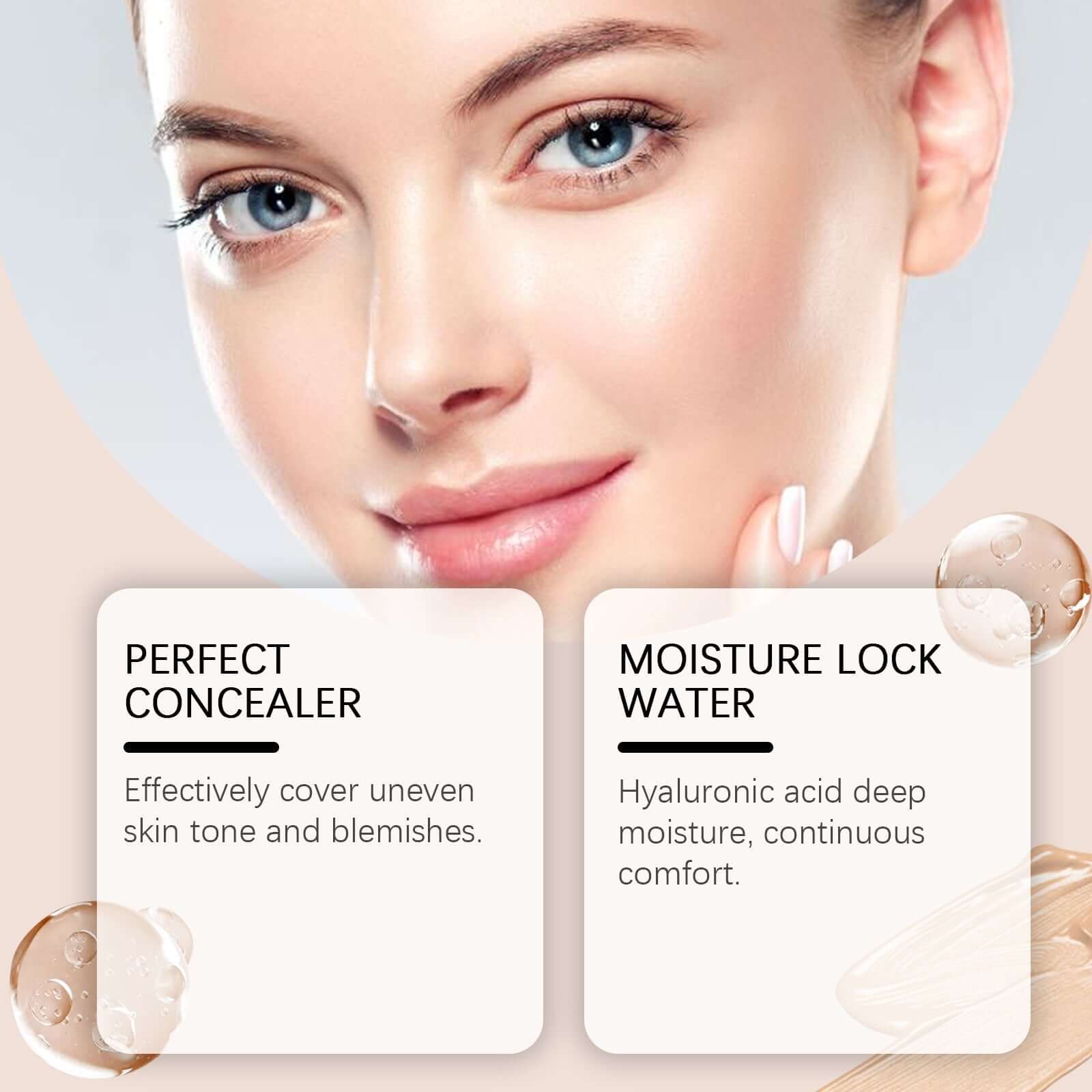 Foundation Stick with Brush - Flawless Finish - HalleBeauty