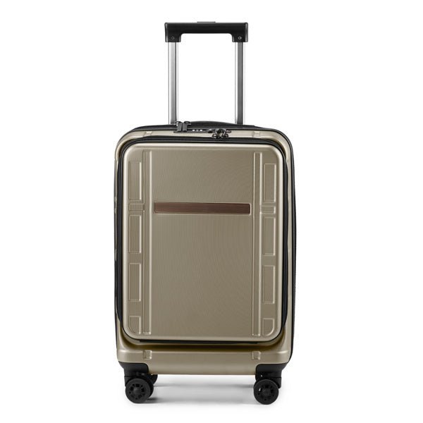 Front End 20 Inch Expandable ABS, PC Suitcase - HalleBeauty