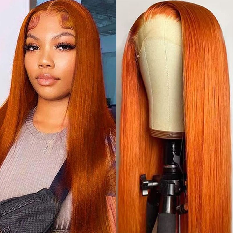 Ginger Orange Lace Front Wig – Natural & Bold - HalleBeauty