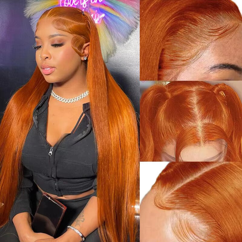 Ginger Orange Lace Front Wig – Natural & Bold - HalleBeauty