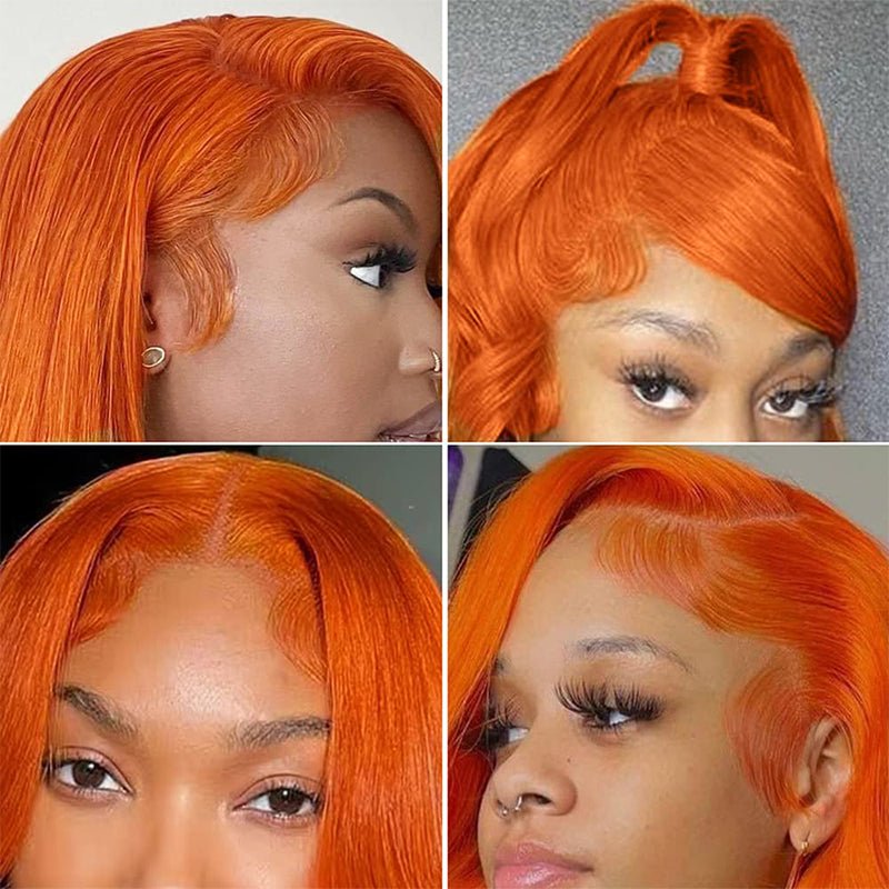 Ginger Orange Lace Front Wig – Natural & Bold - HalleBeauty