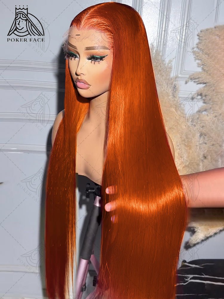 Ginger Orange Lace Wig – Silky & Glueless - HalleBeauty