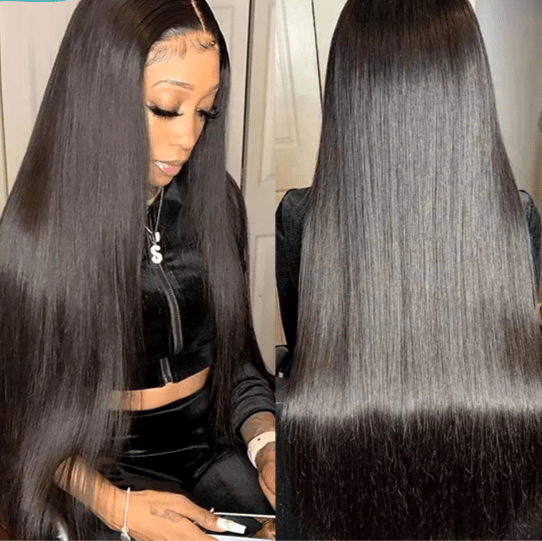 Glueless Straight Lace Wig – Natural 150% Density - HalleBeauty