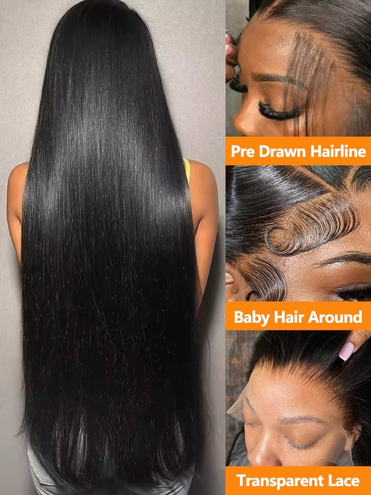 HD Straight Lace Frontal Wig – 30 - 40 Inch - HalleBeauty