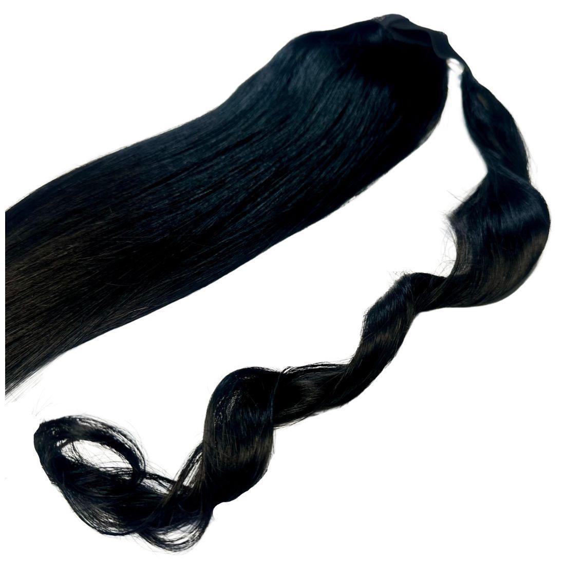 Jet Black Ponytail - HalleBeauty