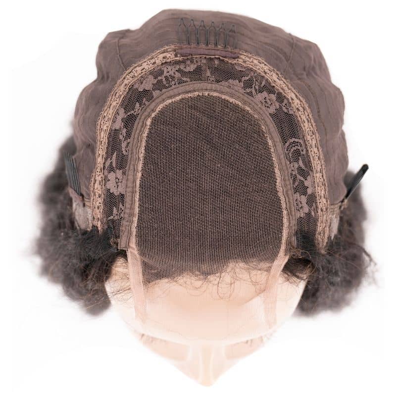 Kinky Straight 4x4 Transparent Closure Wig - HalleBeauty