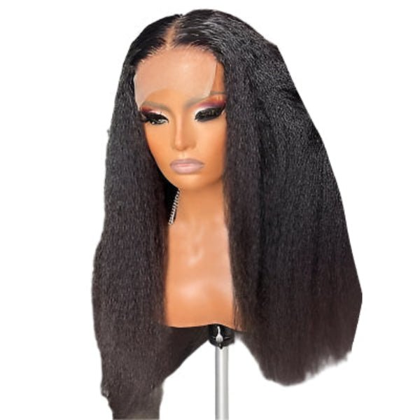 Coarse Straight 4x4 Transparent Lace Wig