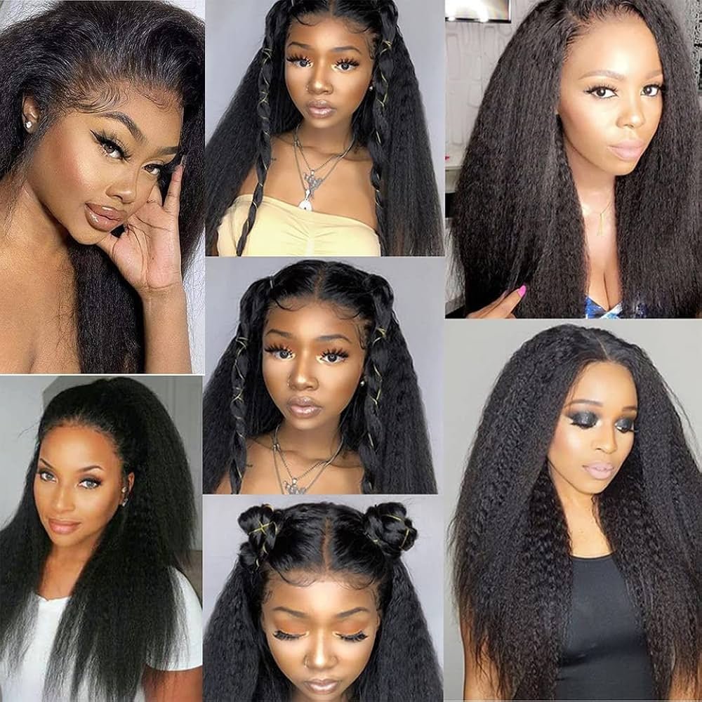 Kinky straight Brazilian human hair extensions bundle