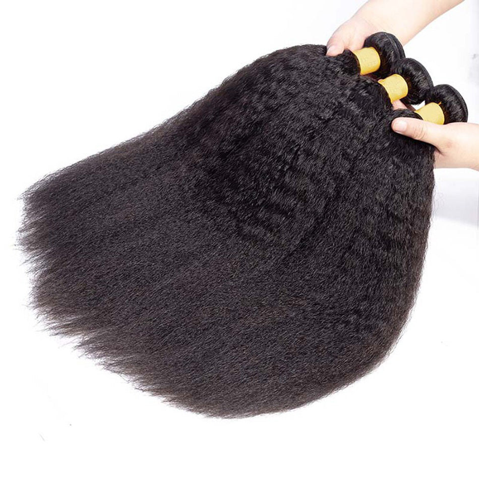 Kinky Straight Peruvian Hair Bundles - Hallebeauty - HalleBeauty