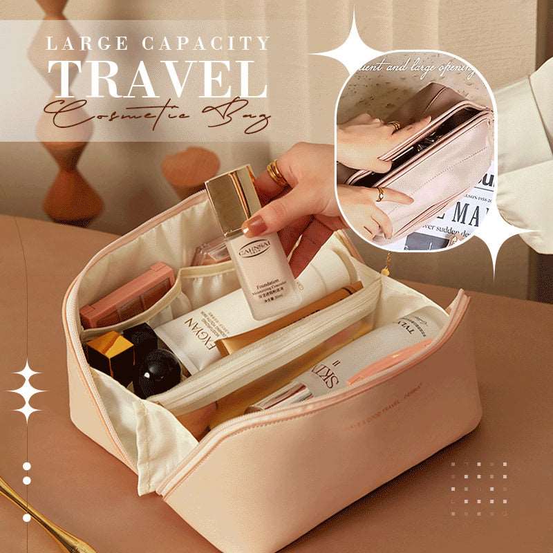 Large Travel Cosmetic Bag | Portable Makeup Organizer - HalleBeauty