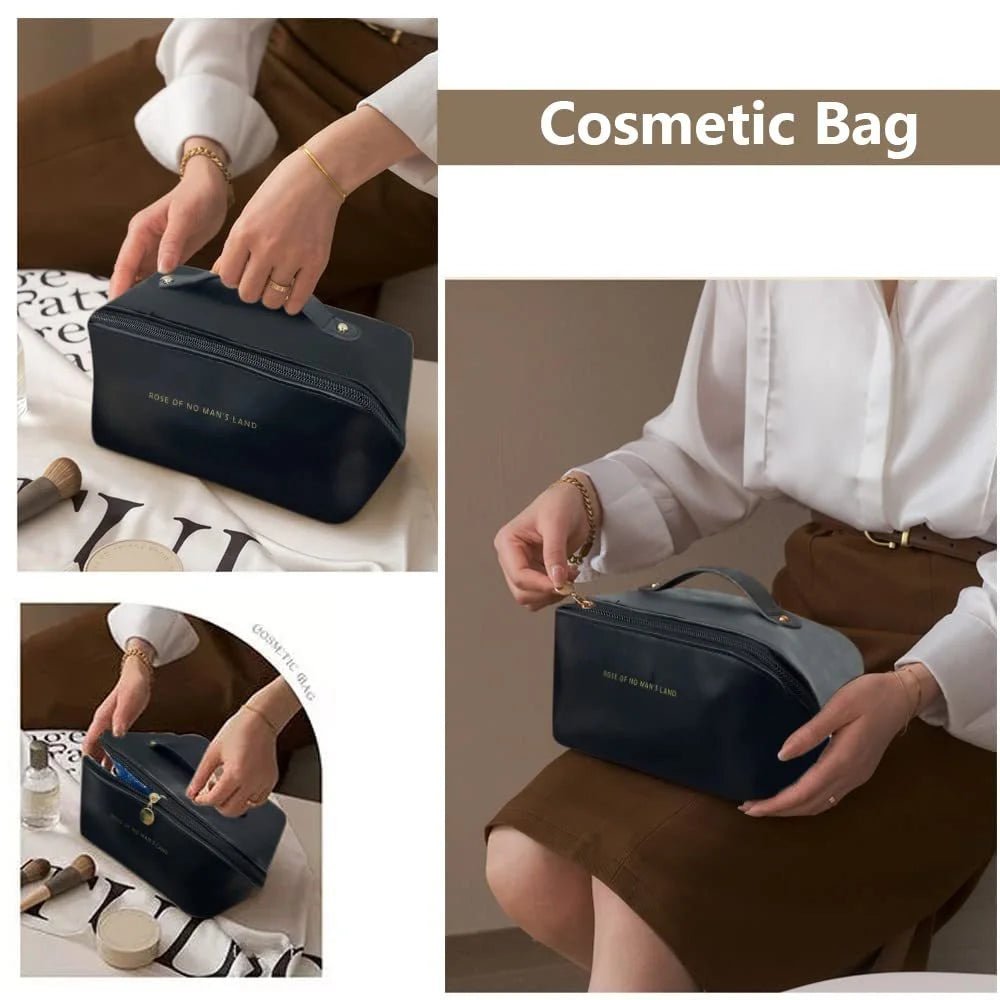 Large Travel Cosmetic Bag | Portable Makeup Organizer - HalleBeauty