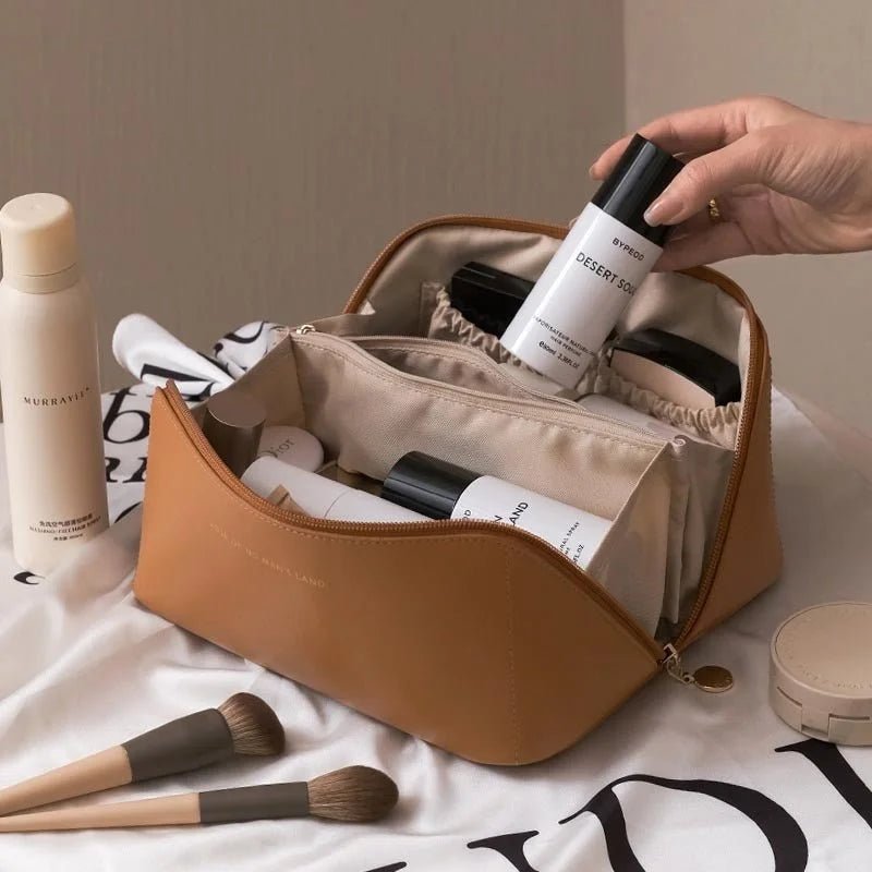 Large Travel Cosmetic Bag | Portable Makeup Organizer - HalleBeauty