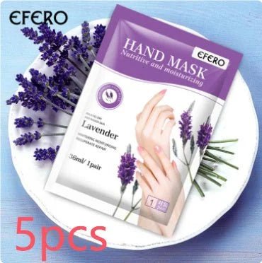 Lavender Hand Mask Gloves - Moisturizing & Nourishing Treatment - HalleBeauty