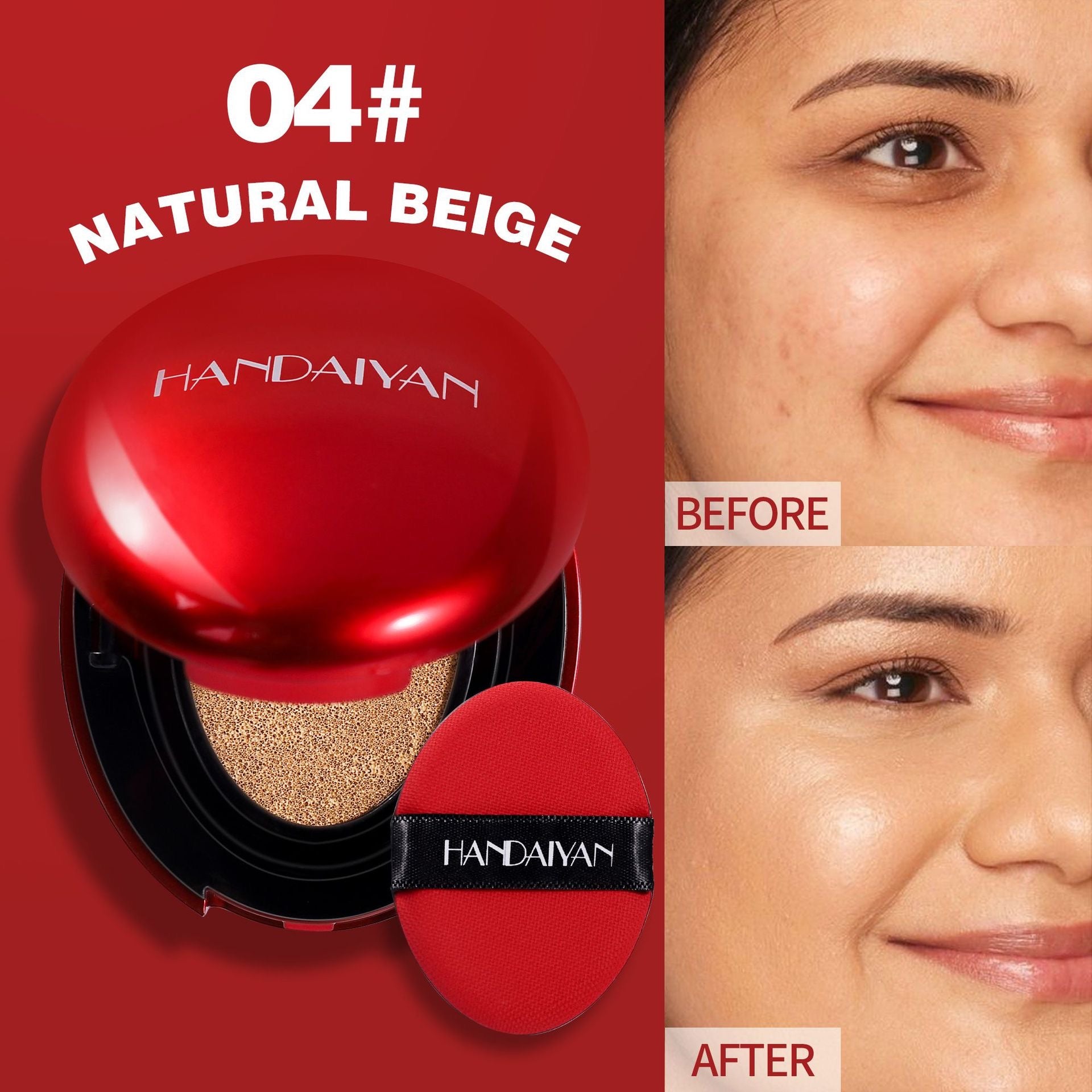 Long - lasting Air Cushion Foundation - HalleBeauty