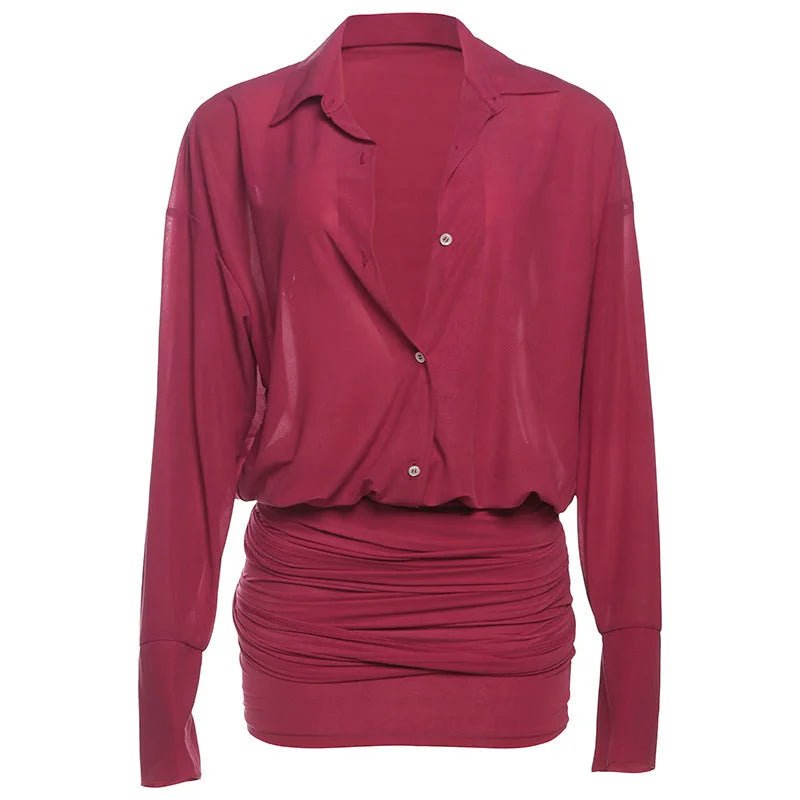 Long Sleeve Patchwork Dress - Hallebeauty - HalleBeauty