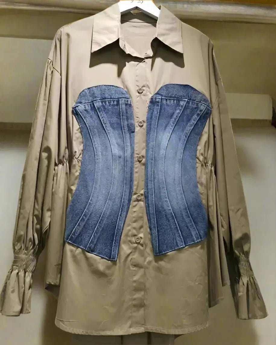 Long Sleeves Single Breasted Blouse for Women - HalleBeauty