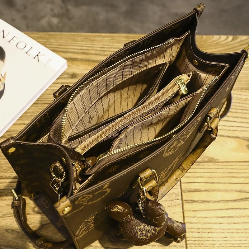 Luxury Floral Tote Bag - HalleBeauty