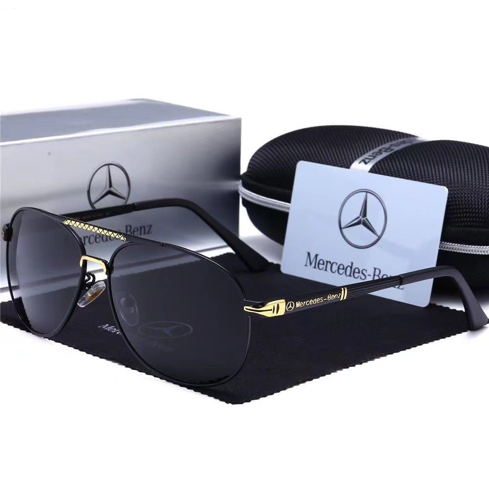 Luxury Mercedes Anti - Glare Driving Sunglasses - HalleBeauty