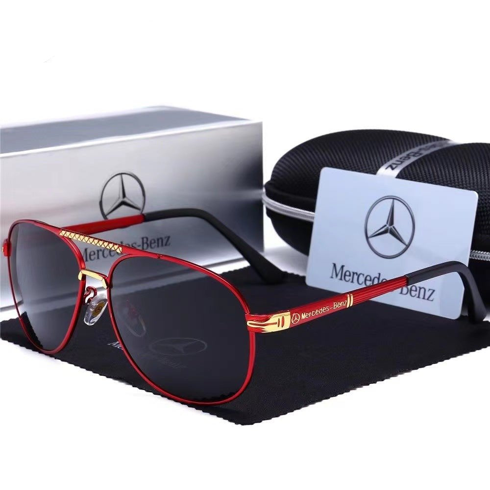 Luxury Mercedes Anti - Glare Driving Sunglasses - HalleBeauty