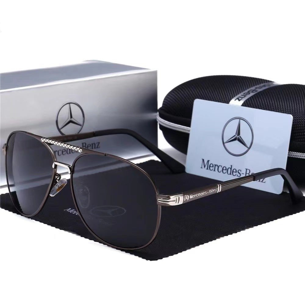 Luxury Mercedes Anti - Glare Driving Sunglasses - HalleBeauty